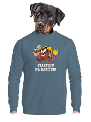 unisex mikina bez kapuce