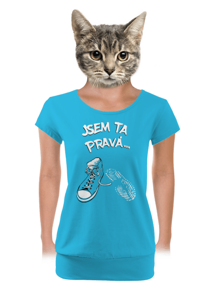 Hledám tu pravou dámské tričko s lemem Blue Atol