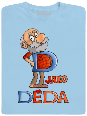 D jako děda pánské tričko Sky Blue