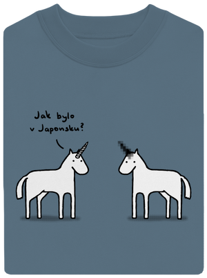 Pornorožec unisex mikina bez kapuce Nordic Blue