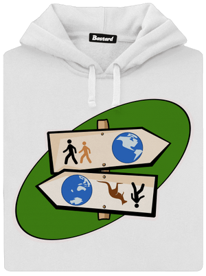 Dálkový pochod dámská mikina klokanka White