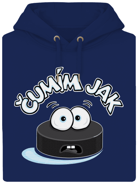 Čumím jak puk unisex mikina premium Navy