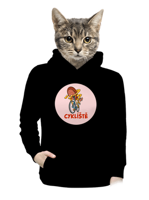 Cyklíště dámská mikina klokanka Black