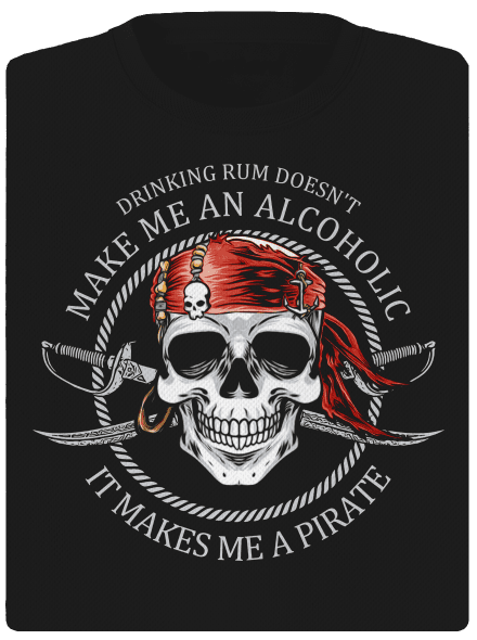 Pirát  dámské sportovní tričko Black