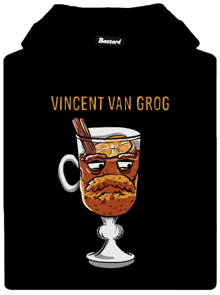 Vincent van Grog pánská mikina klokanka Black