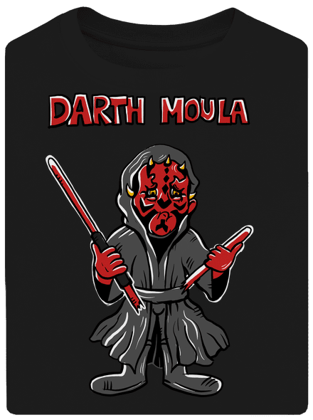 Darth Moula unisex tričko oversized Black