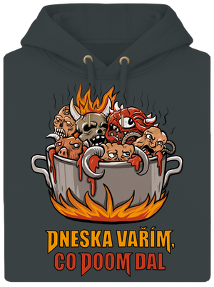 Co Doom dal unisex mikina premium Charcoal