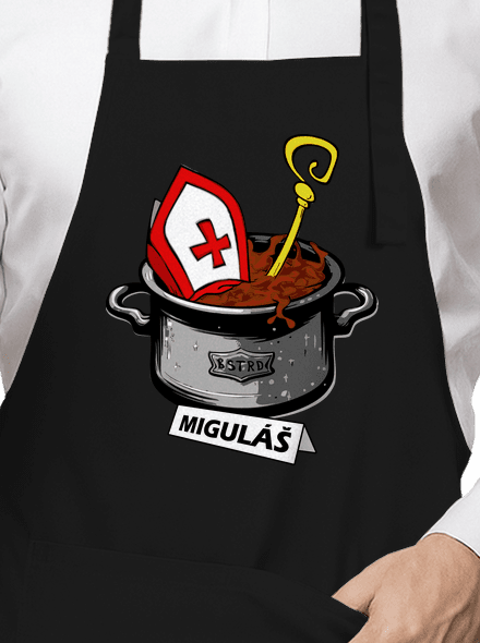 Miguláš zástěra Black