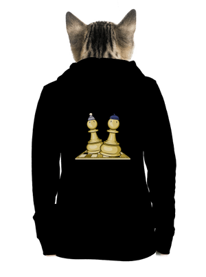 Šach a Mat dámská mikina na zip Black