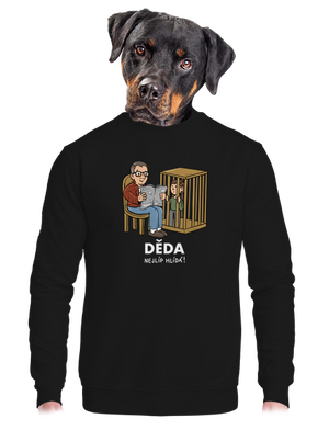 unisex mikina bez kapuce