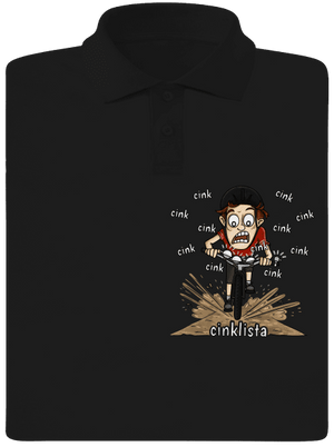 Cinklista pánská polokošile Black