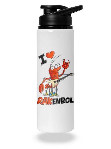 Rakenrol lahev na vodu White
