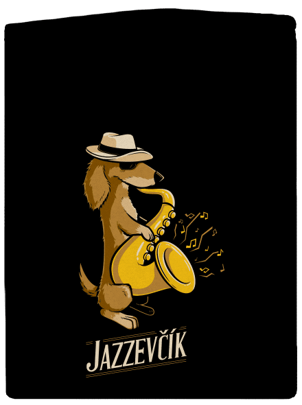 Jazzevčík pánská mikina na zip Black