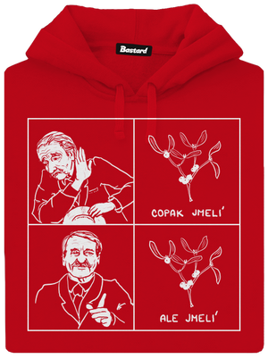 Cimrman: Copak jmelí pánská mikina klokanka Red