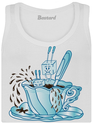 Cukroholik dámské tílko klasické White