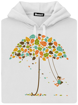 Radost z podzimu dámská mikina klokanka White