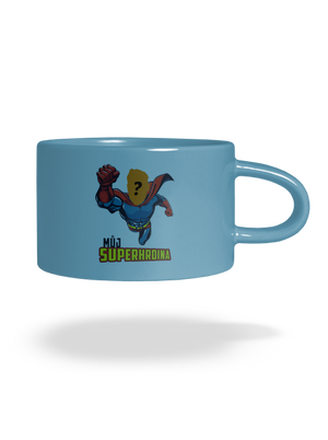 Můj superhrdina hrnek makronka Blue Macaron