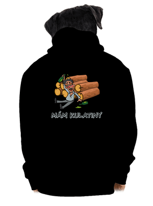 Mám kulatiny pánská mikina na zip Black