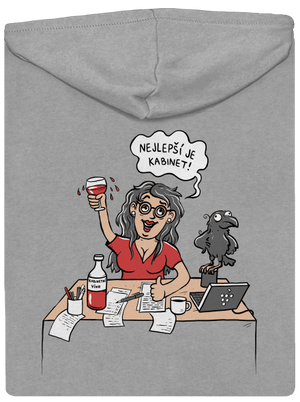 Kabinet pánská mikina na zip Light Melange