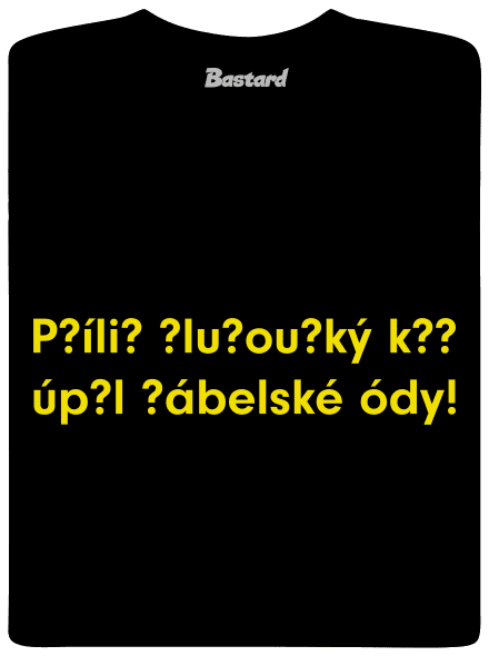 grafický odpad - Žluťoučký kůň - soukromý odkaz pánské tričko Black