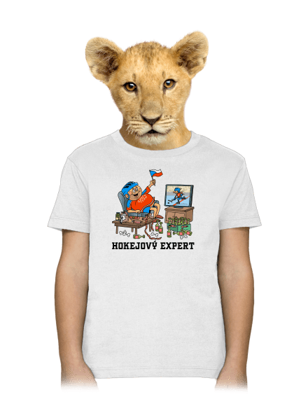 Hokejový expert dětské tričko White