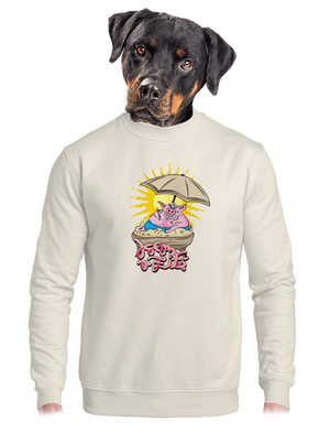 unisex mikina bez kapuce