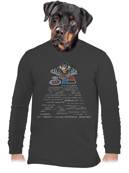 Coder ape pánské dlouhý rukáv Dark Grey