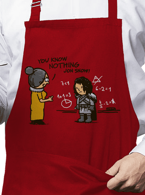 You Know Nothing zástěra Red