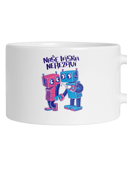 Roboti hrnek makronka White