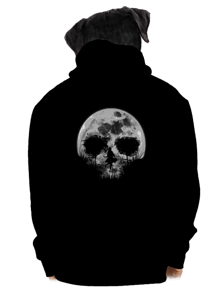 Smrtící úplněk pánská mikina na zip Black
