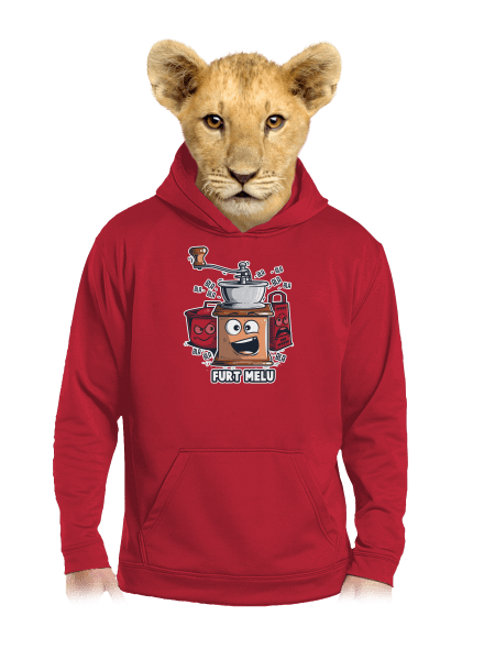 Mlýnek dětská mikina klokanka Fire Red