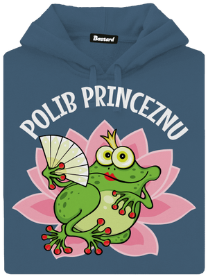 Polib princeznu a prince dámská mikina klokanka Denim