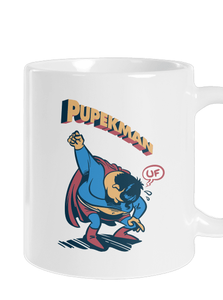 Pupekman klasický hrnek White