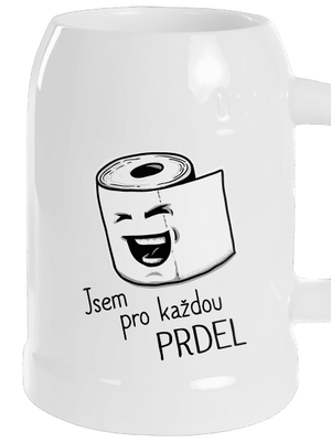 Prdel půllitr White