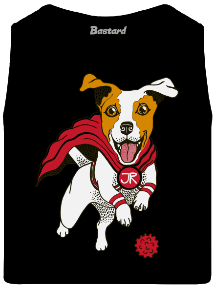 Jack Russell pánské tílko Black