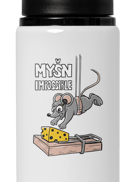 Myšn Impossible lahev na vodu White