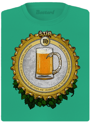 Pivní horoskop: Štír dámské sportovní tričko Mint Mal