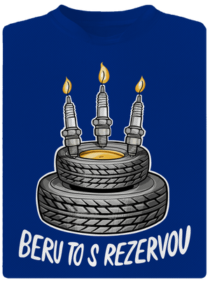 Beru to s rezervou pánské sportovní tričko Royal Blue Mal