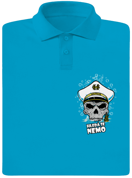 Kapitán Nemo pánská polokošile Blue Atol