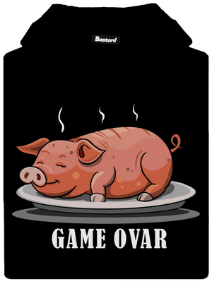 Game ovar pánská mikina klokanka Black
