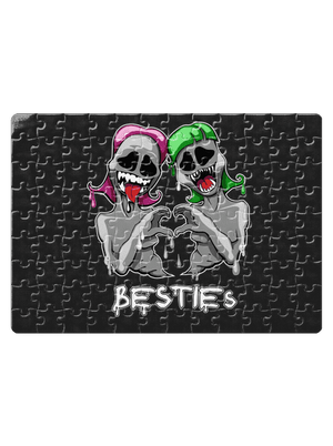 Besties puzzle White
