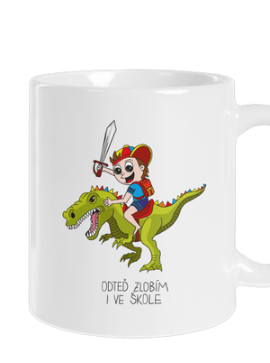 Kluk ve škole klasický hrnek White