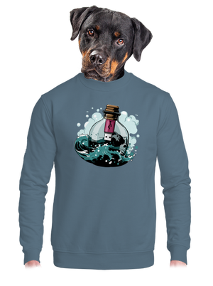 unisex mikina bez kapuce