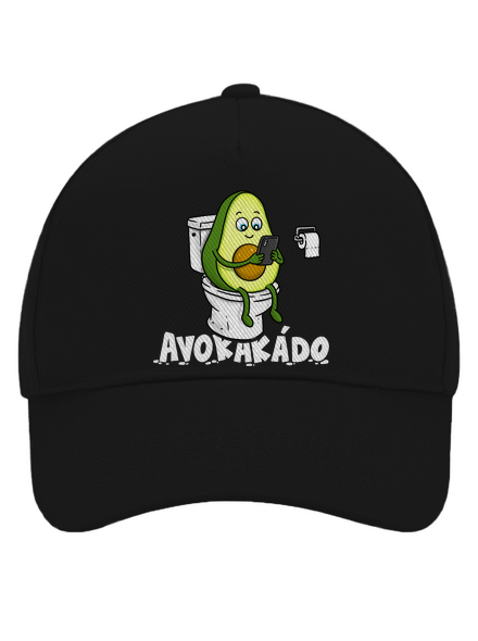 Avokakádo kšiltovka baseballka Black