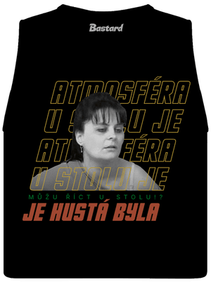 B18: Atmosféra u stolu dámské tílko volné Black