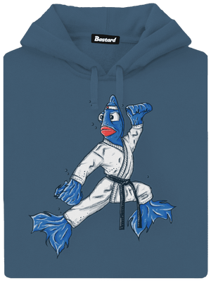 Bojovnice dámská mikina klokanka Denim