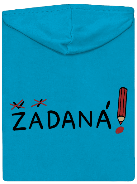 Zadaný a zadaná dámská mikina na zip Blue Atol