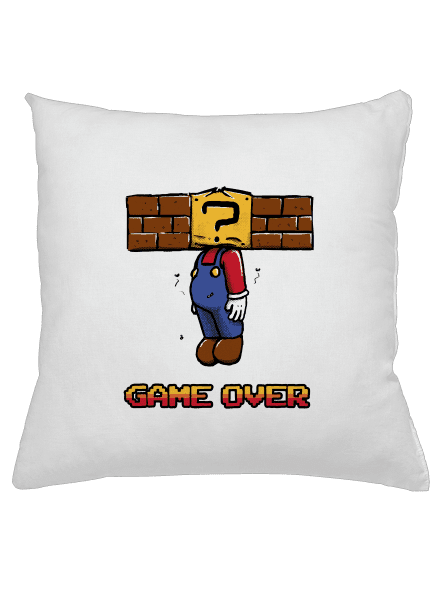 Game over polštář White