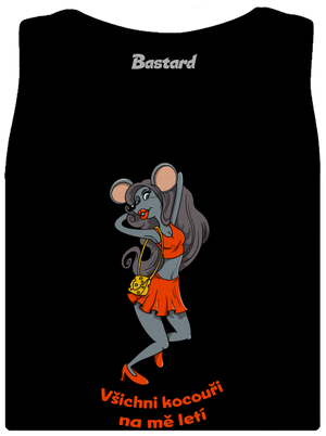 Myška dámské tílko klasické Black