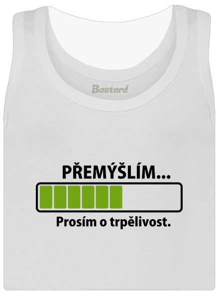 Přemýšlím dámské tílko klasické White